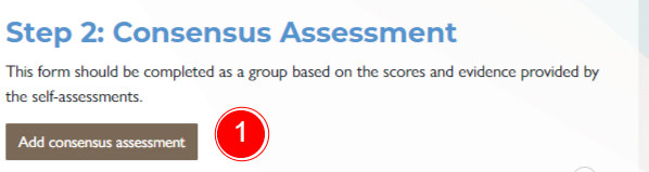 Step 2 - Consensus Assessment